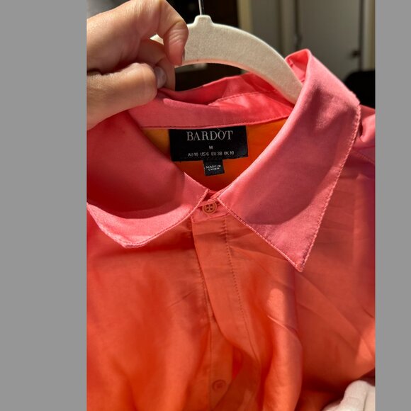 Bardot: x REVOLVE Malira Ombre Shirt Dress Size Medium - Picture 5 of 5